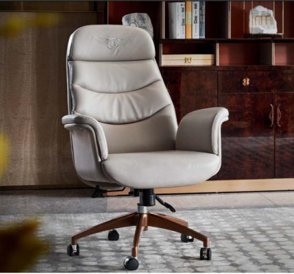 Table Chair Study room Desk Black Office Furnishings Furniture Luxury 2pcs