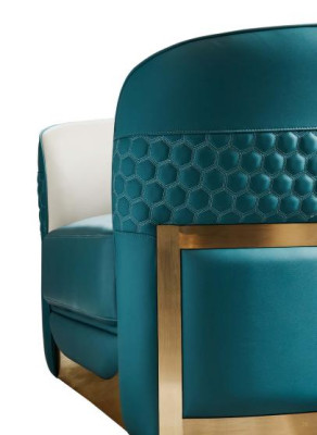 Sofa 3 Seater Turkis Leather Luxury Modern Design Furniture Italian
