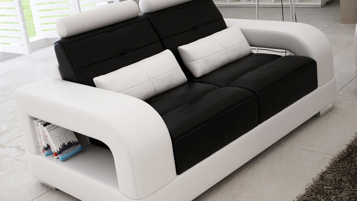 Leather sofa couch sofa set 3+1+1 seater sets design living room