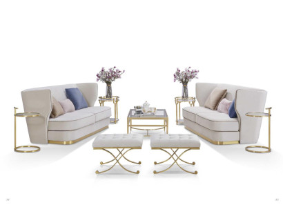 Designer Sofa Sofa set 2+2 Seater Couch Upholstery Suite new Furniture