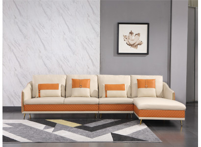 Couch Corner sofa Leather Living landscape Suite Deco Design Modern Sofa L-shape