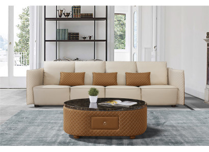 Sofa Couch 310cm Upholstery Sofas 5 Seater Textile Living room big xxl Couches