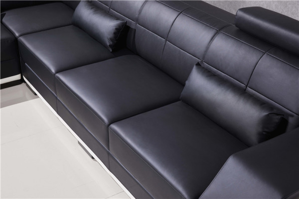 Corner sofa Leather sofa Big L-shape Living landscape Sofa Couch Suite