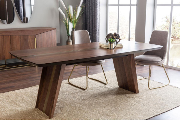 Dining corner Dining table Dining set Dining room Chairs Sideboard 7-piece Wood Brown