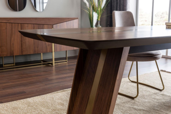 Dining corner Dining table Dining set Dining room Chairs Sideboard 7-piece Wood Brown