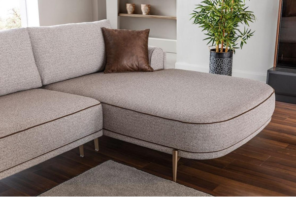 Fabric Sofa Corner sofa L-shape Sofa Fabric Sofas Gray Modern Living room Furniture