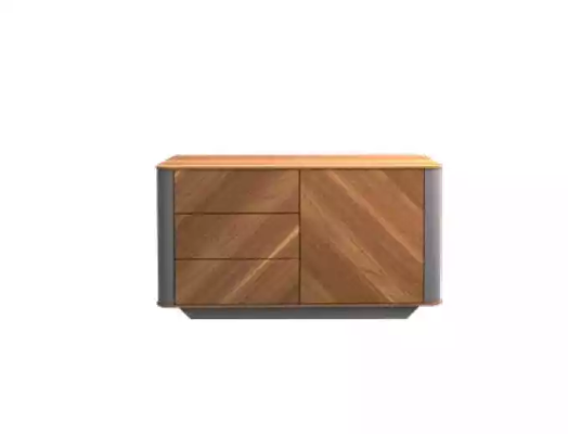 Study room Office Desk Chest of drawers Sideboard Modern Wood Brown