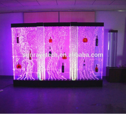 LED Shelf Bar Water Wall Decorative Column Illuminated Water Walls Bar Counter