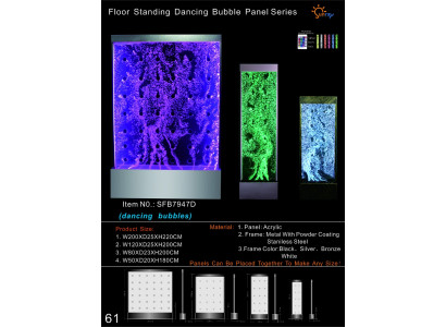 Water column water wall waterfall Led Luxury Design Furnishings Metal