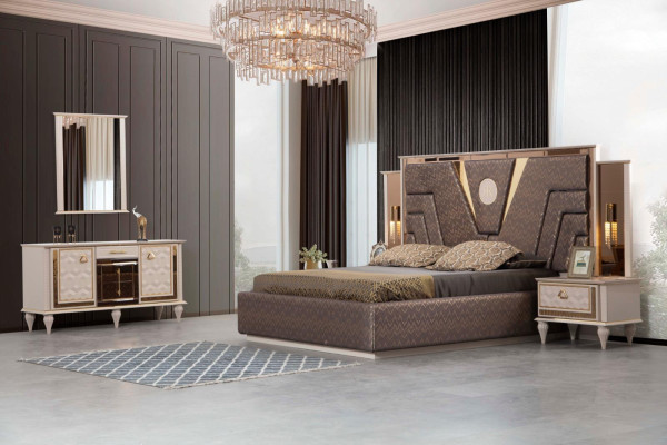Create a cozy atmosphere with this modern bedroom set
