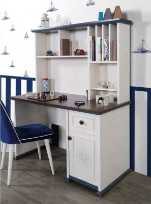 Desk wooden table youth room Table Shelf Tables Solid wood Computer desk