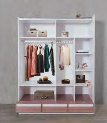 Childrens room Youth room Wardrobe Children's closet Wardrobe Two-tone