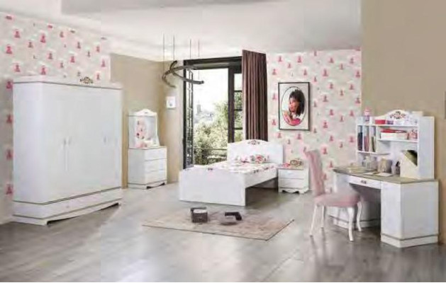 Modern Desk Youth Room Childrens Room Designer Furniture Living Luxury