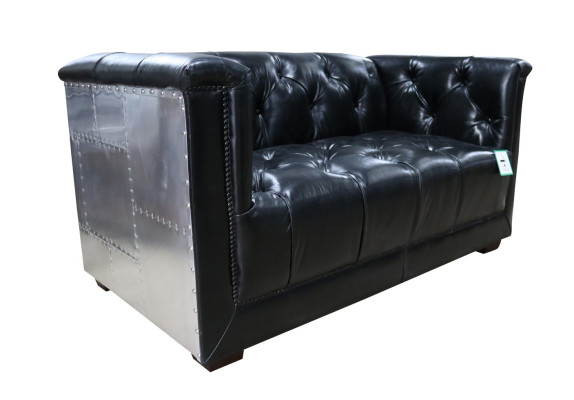Genuine leather sofa two-seater aircraft chair aviator armchair new leather chair