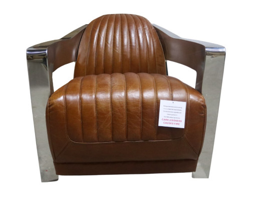 Armchair Genuine leather Design Vintage Design Armchair aviator Furniture Leather