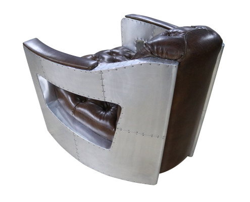 Beautiful vintage Chesterfield ear cheek armchair club chair airplane