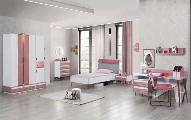 Youth Room Childrens room Complete Set Youth Bed Desk Wardrobe Furniture