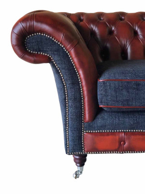 Sofa Luxury Textile Chesterfield Couch Sofas Upholstery 3 Seater Couches new