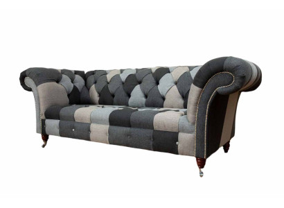 Modern Sofa 3 Seater Chesterfield Three Seater Living room Sofas Luxury Couch Style
