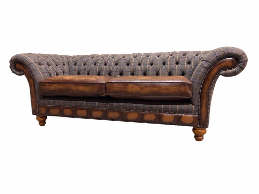 Living room Modern Sofa 3 Seater Design Style Furniture Chesterfield Sofas Gray new
