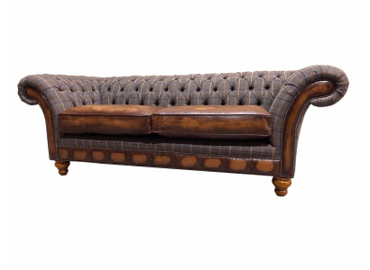 Living room Modern Sofa 3 Seater Design Style Furniture Chesterfield Sofas Gray new