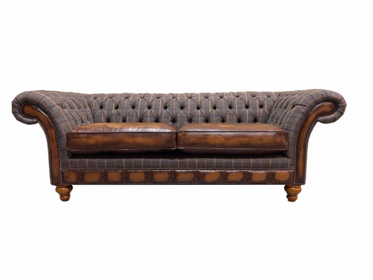 Living room Modern Sofa 3 Seater Design Style Furniture Chesterfield Sofas Gray new