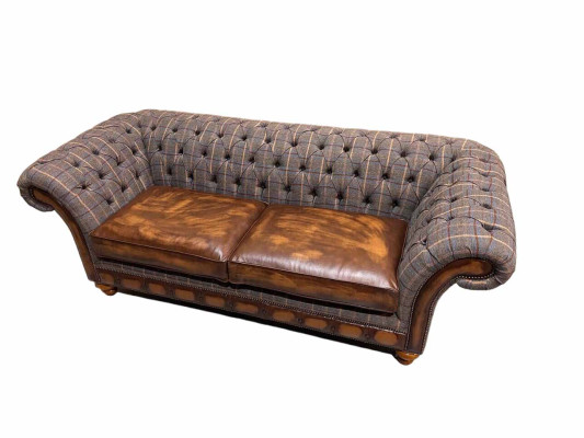 Living room Modern Sofa 3 Seater Design Style Furniture Chesterfield Sofas Gray new