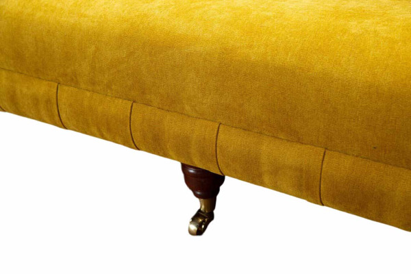 Design Chesterfield Chesterfield Textile Yellow 5 Seater Couch Upholstery new