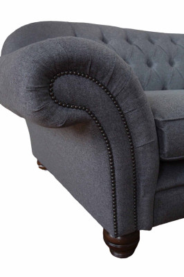 Moderm Sofa 3 Seater Luxury Textile Couch Gray Sofas Upholstery Fabric new