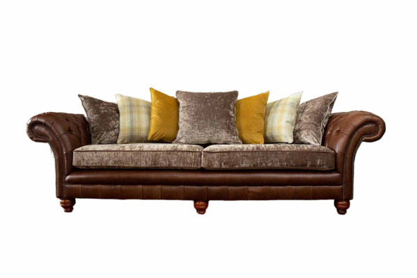Sofa Couch 3 Seater Design Couch Upholstery Textile Classic Three Seater new
