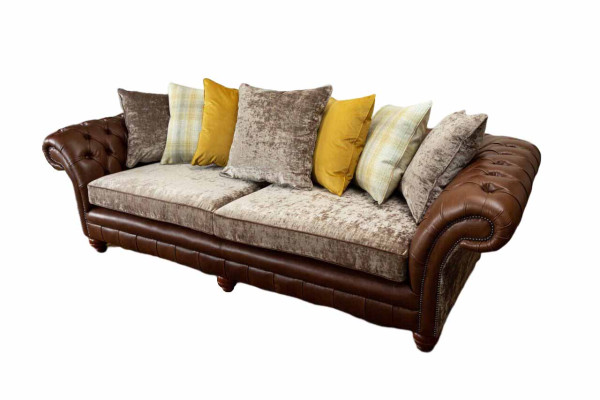 Sofa Couch 3 Seater Design Couch Upholstery Textile Classic Three Seater new