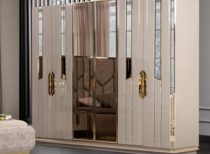 Wardrobe Wooden Cabinet Modern Wardrobe Wardrobe Beige