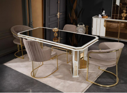 Dining table Dining room table Dining table Wooden table White Dining room Wood