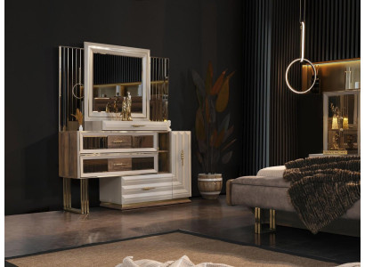 Dressing table, dressing table, make-up console, console table, beige girl