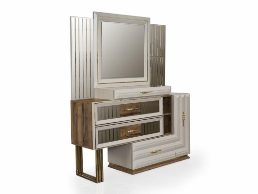 Dressing table, dressing table, make-up console, console table, beige girl