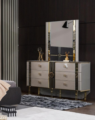Luxury Console table Make-up console Dressing table Dressing table Gray