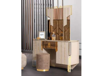 Dressing table Mirror dressing table make-up console console table beige