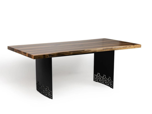 Luxury Table Brown stainless steel Design Dining Tables Wood Modern Dining table new