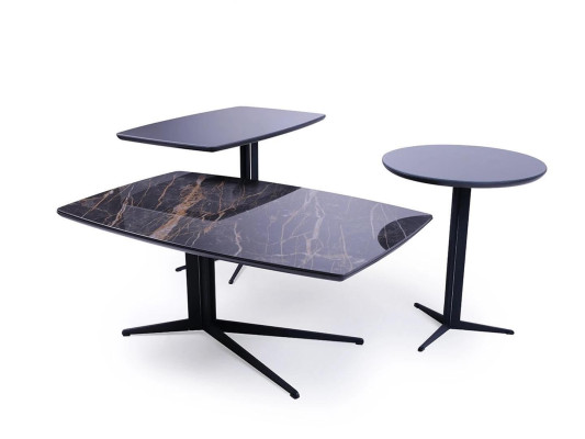 Living room set 3 pieces luxury coffee table 2x side table Table Furnishings