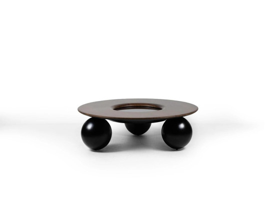 Luxury Brown Round Coffee table Living room Design Furniture Modern Furnishings