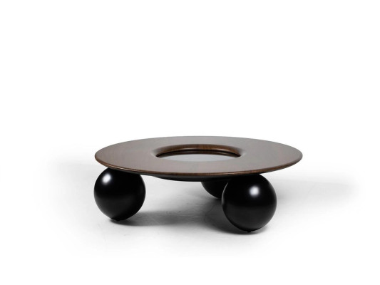 Luxury Brown Round Coffee table Living room Design Furniture Modern Furnishings