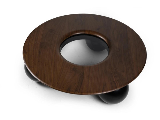 Luxury Brown Round Coffee table Living room Design Furniture Modern Furnishings