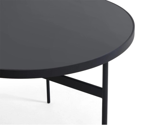 Modern Round Side table new Luxury Black Furniture Design Furnishings Wood