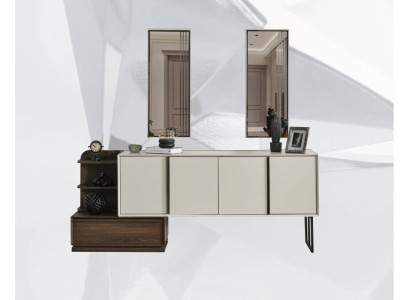 Wardrobe Sideboard with Mirror Sideboard Group Modern Chest of drawers White