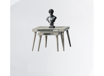 Group Side tables 2 pcs Coffee table e Sofa tables Silver Living room