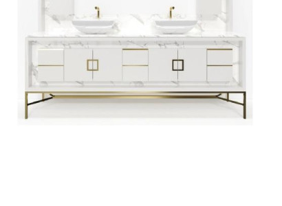 White Bathroom cabinet Bathroom furniture Shelf Bathroom cabinet Wooden shelves