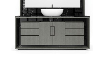 Bathroom cabinet Gray Bathroom furniture Shelf Bathroom cabinet Wooden shelves