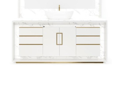 White Bathroom cabinet Bathroom furniture Shelf Bathroom cabinet Wooden shelves