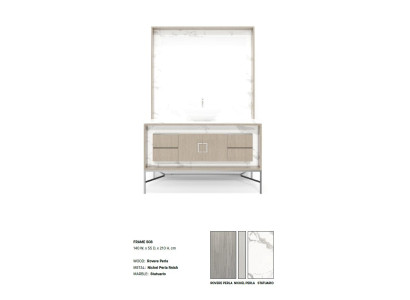 Beige Bathroom cabinet Bathroom furniture Shelf Bathroom cabinet Wooden shelves Furniture