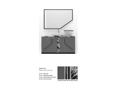 Gray Bathroom cabinet Bathroom furniture Shelf Bathroom cabinet Wooden shelves Furniture